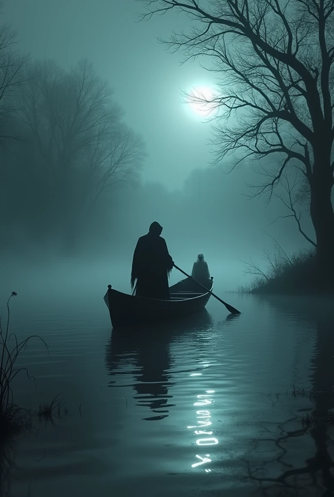 Boat man soul an horror image