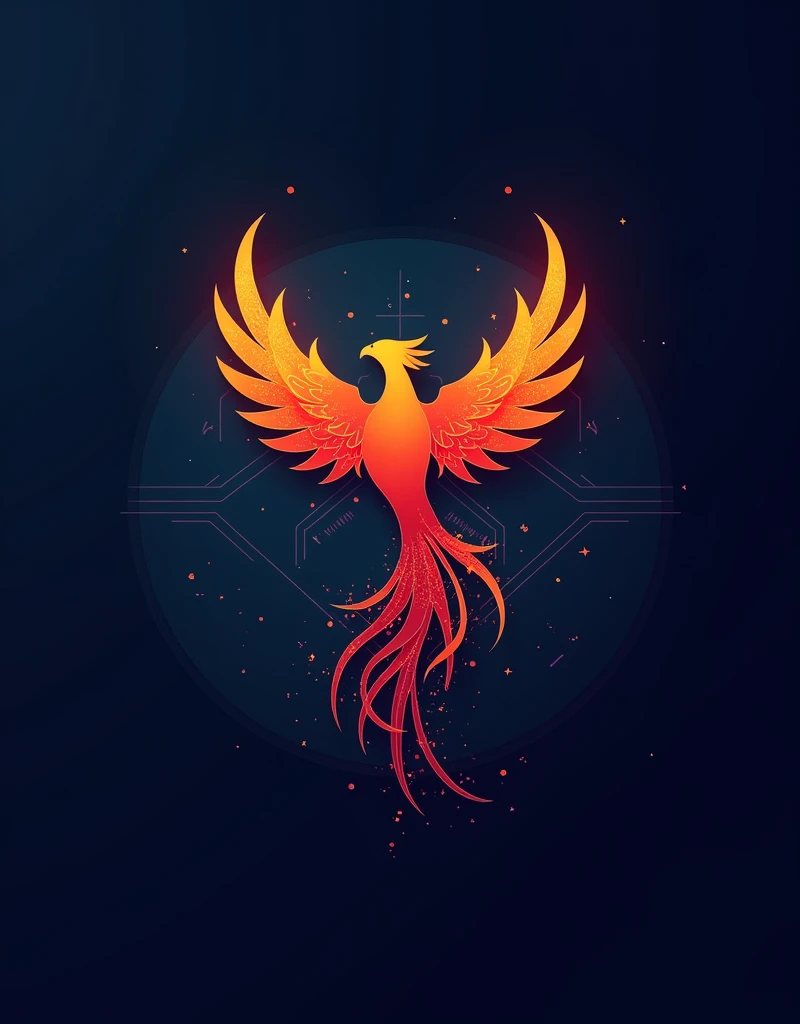 Draw a business logo name Phoenix Digilabs and it is a company of digital services like softwars and graphics and design a logo according to the name