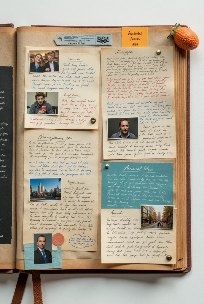 Make an scrapbook about account titles 
