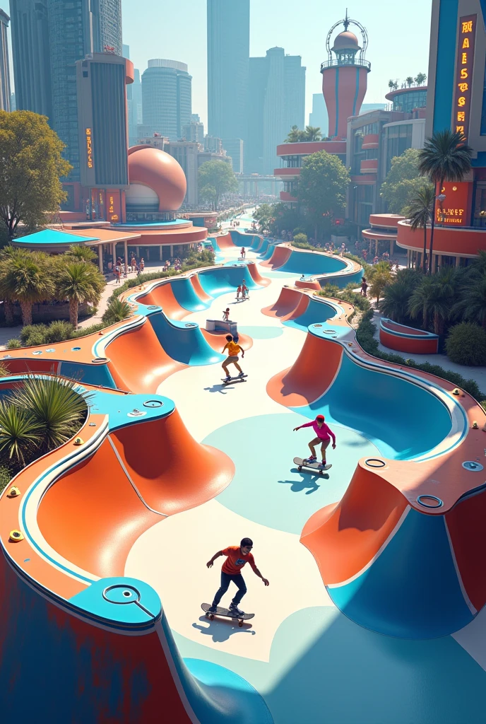 best design for roller skate park 