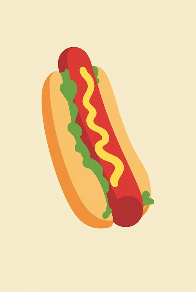 Poster for the sale of hot dogs and hamburgers, something minimalist and different, not very difficult to understand eye-catching, without being exaggerated