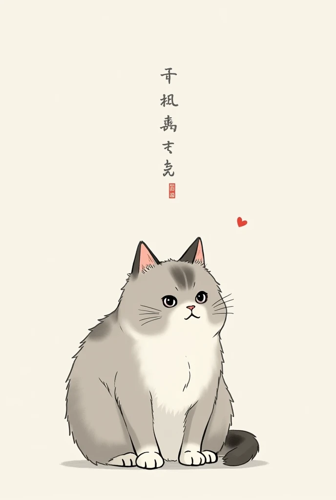 It seems there was an issue with generating the image. Let me try again to create the illustration of the sitting hachiware cat.