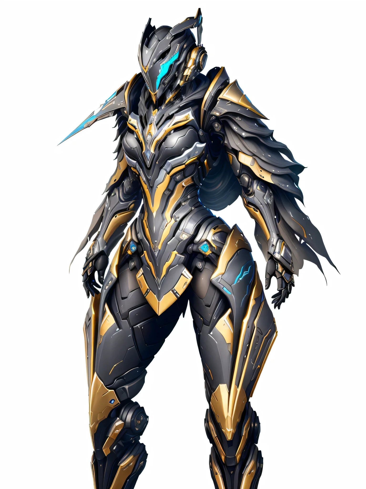 a close up of a robot with a hat on his head, of a beautiful female warframe, warframe concept art, warframe armor, warframe armor!!, of a beautiful saryn warframe, detailed warframe, pristine concept art, warframe art, high quality warframe fanart, warframe infested art, full body concept, detailed warframe fanart