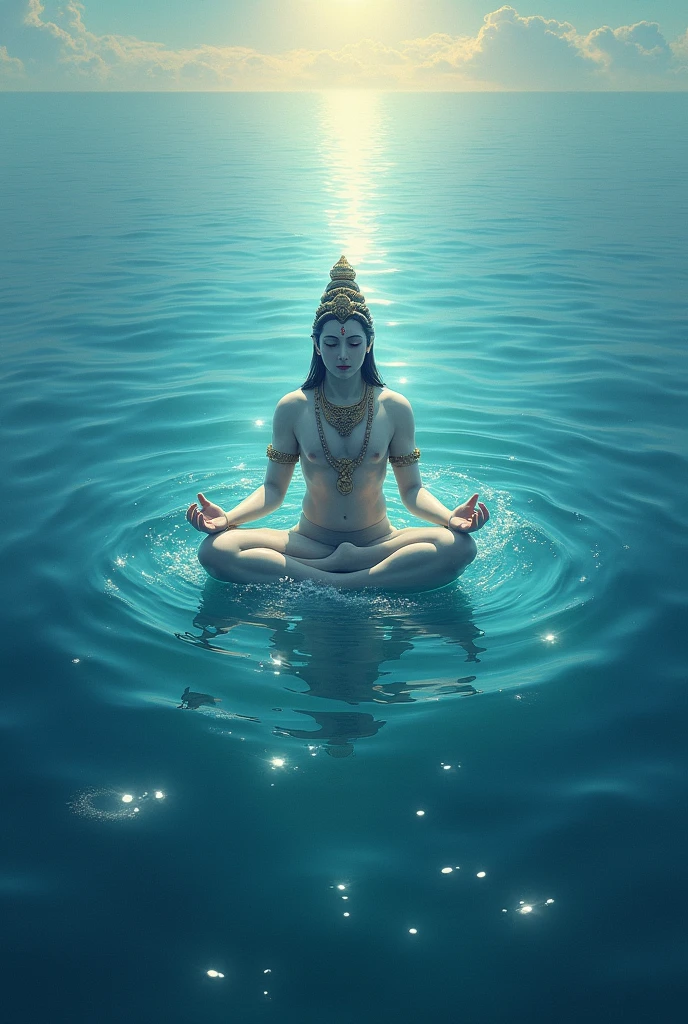 Lord Bishnu sleep in the eternal sea