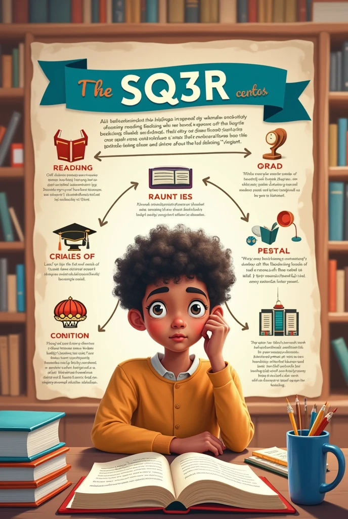 Make a poster about a reading strategy called SQ3R