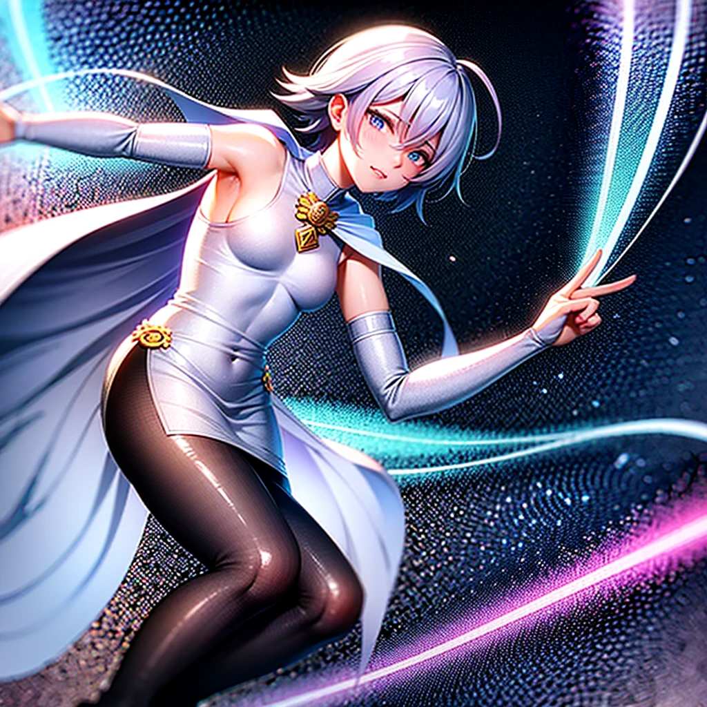 **name:** Espada Arctica (Espada Arctica)

**External characteristics:**

- **Appearance:** Espada Arcticaเป็นผู้หญิงที่มีรูปร่างเพรียวและสูงโปร่ง กล้ามเนื้อที่แข็งแรงบ่งบอกถึงพละกำลังที่ไม่ธรรมดา ผิวของเธอเป็นสีซีดขาวเหมือนหิมะ มีแสงสะท้อนราวกับเกล็ดน้ำแข็งเล็ก ๆ กระจายไปทั่วผิว เธอมีเส้นผมยาวสีเงินที่พริ้วไหวไปตามลมเหมือนพายุหิมะ และมักจะปล่อยให้มันปกคลุมไหล่อย่างเป็นธรรมชาติ

- **eyes:** eyesของเธอเป็นสีฟ้าทะเลลึก มีแววตาที่เย็นชาและเฉียบคม มักจ้องมองไปยังศัตรูด้วยความมุ่งมั่นและไร้ความปรานี

- **Hollow Mask:** Hollow MaskของEspada Arcticaปกคลุมครึ่งซีกของใบหน้าด้านซ้าย มันมีลักษณะเป็นเกล็ดน้ำแข็งที่ละเอียดและคมเหมือนกระจก แตกแหลกเป็นเส้นสวยงามที่ไล่จากหน้าผากไปยังแก้ม หน้ากากนี้เสริมให้เธอดูดุดันและลึกลับมากขึ้น 

- **clothing:** She wears a long white cloak with thick ice armor on her shoulders and arms. The edges of the cloak and the ends of the sleeves are light blue, similar to the color of cold ice. The edges of the cloak are also sewn with small ice flakes that sparkle like stars on a cold night. The armor on her chest and back is made of hard ice plates that can protect against most attacks.  - **weapon:** weaponของเธอคือดาบน้ำแข็งยาวที่มีnameว่า "Friza Arber" (Friza Arber) This sword is made of eternal ice that can freeze anything it touches. The blade is razor-sharp and can transform into an ice spear or ice chain as needed. It also has the ability to unleash ice power that can freeze areas or create ice walls to protect against attacks.

**personality:**

- **habit:** Espada Arcticaเป็นคนเงียบขรึมและเยือกเย็น เธอไม่แสดงอารมณ์ง่าย ๆ และมักจะเก็บความรู้สึกของเธอไว้ภายใน เธอเป็นนักสู้ที่มีระเบียบวินัยสูงและไม่ยอมให้ความล้มเหลวเกิดขึ้น เธอมักมุ่งมั่นในภารกิจที่ได้รับและไม่เคยล้มเลิกกลางคัน

- **stance:** When she walks or moves, she does it with confidence and grace. Every move she makes seems like endless flowing ice. Her grace is infused with awe-inspiring power. Every time she enters the battlefield, her enemies will feel the coldness spreading.