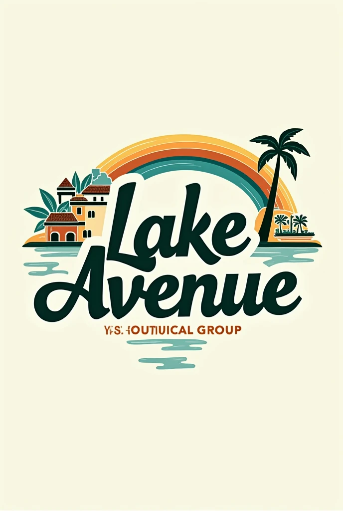A logo of a musical group called Lake Avenue, That the logo has two elements that represent Cartagena Colombia 
