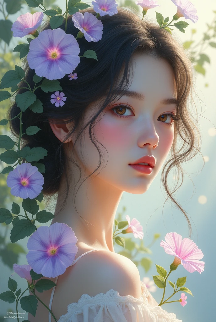 Morning glory woman