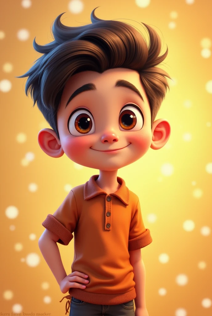 A handsome boy animation