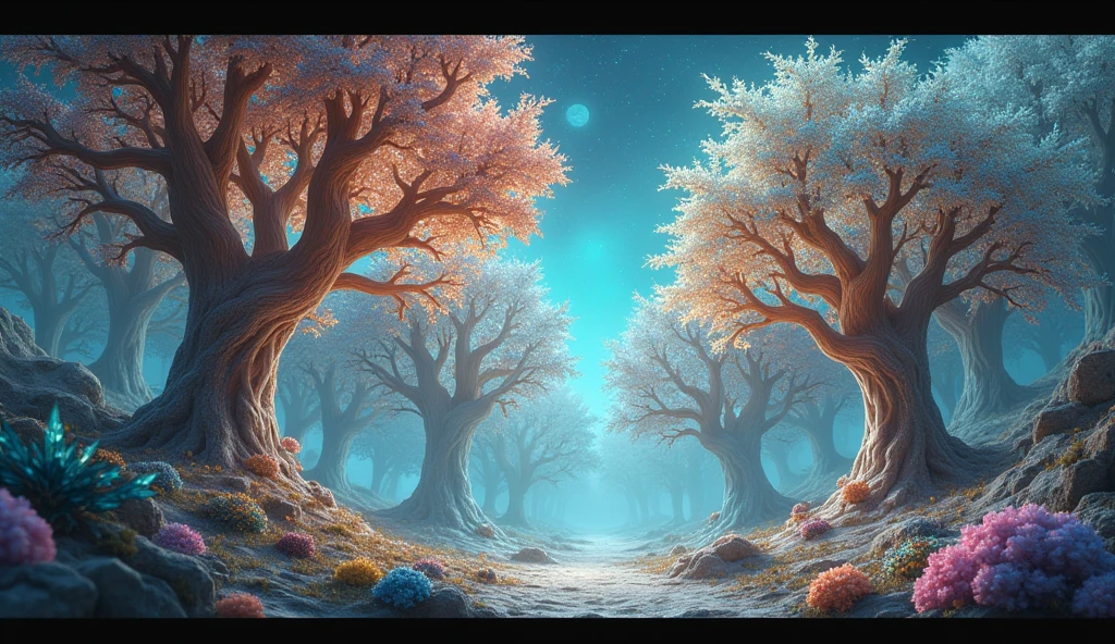 Trees of crystals