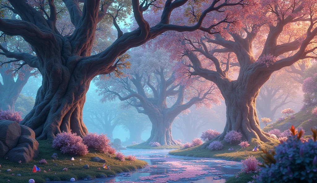 Trees of crystals