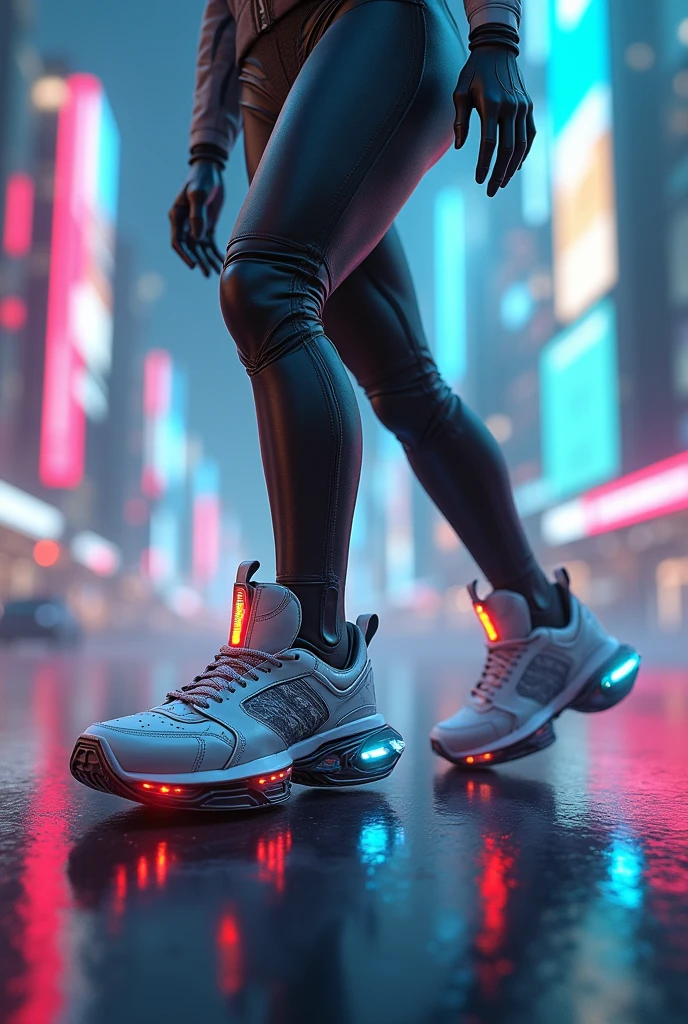 Rocket sneakers with turbines on the sole of the foot But hidden model 3D