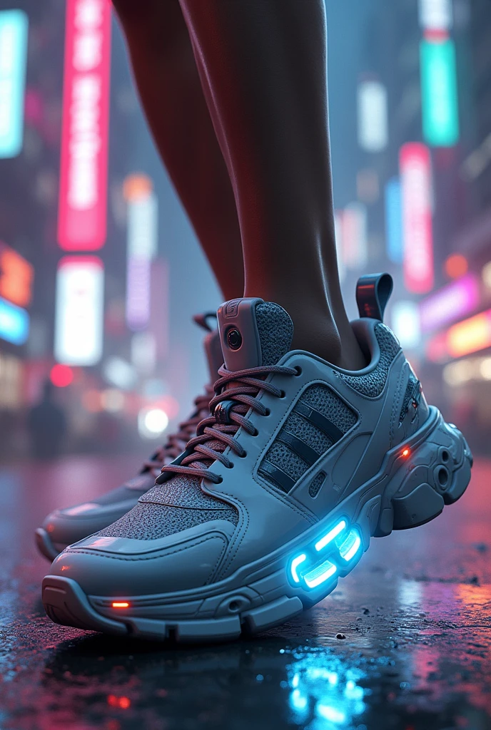 Rocket sneakers with turbines on the sole of the foot But hidden model 3D