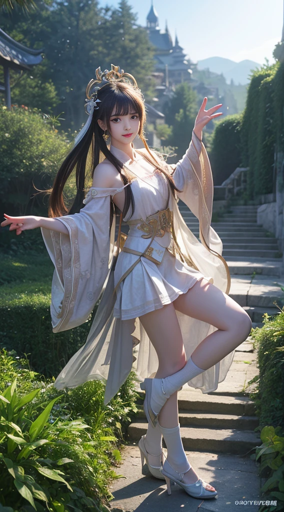 Moonlight的风景,A unique ancient costume goddess。Her gorgeous outfit sparkles,The skirt flutters in the breeze,It looks elegant and dynamic。Her eyes were full of amusement,As if blending into this peaceful nature。
The fashion goddess was wearing a pair of stylish high heels.,it seems incompatible with her elegant temperament,But it adds a touch of mystery and sexiness invisibly。。Her feet stepped on the bluestone,It's like dancing on the ground,Grace in every step。
Moonlight,The scenery is more hazy and beautiful。,Fairy Beauty。Her behavior is playful and cute,Makes people want to get closer,Discover her inner secrets。
,Ancient goddess landscape painting。She smiled,Kinetic,Everything is poetic,it'intoxicating,Unable to escape。,,,white skirt,,sit on the floor,,front,white high heels,,Beautiful ass,showing genitals,No pants