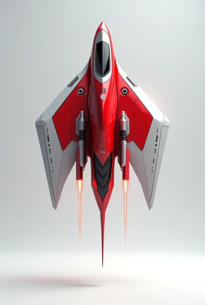 Jetpack model 3D red with white