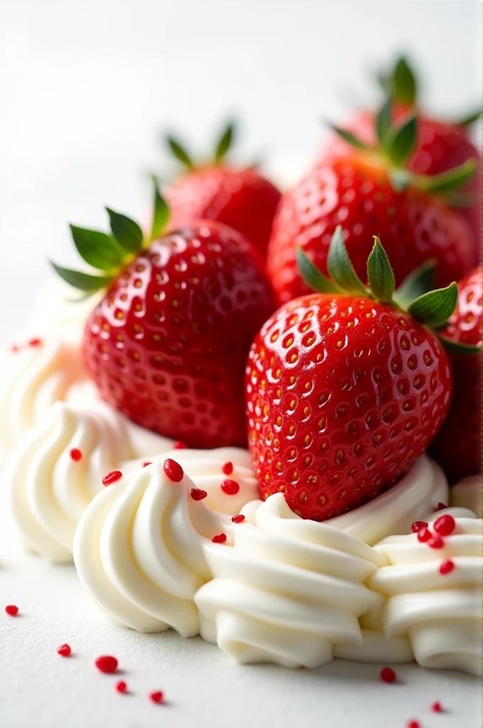 A menu of strawberries and cream