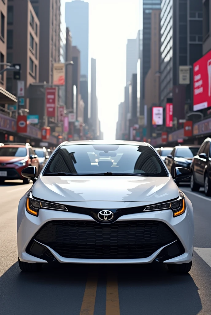 New white toyota glanza with black front grill in newyork city