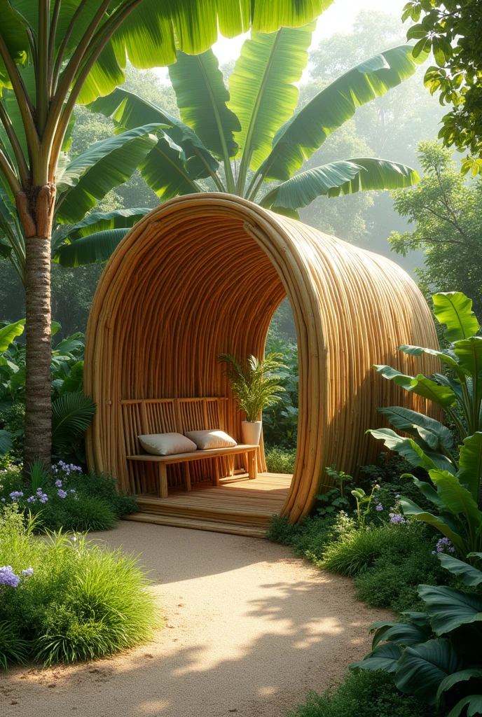 make me waiting shed made design inspiration is banana tree