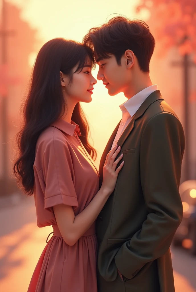 Couples on Korean drama posters standing side by side, looking like they&#39;re getting along