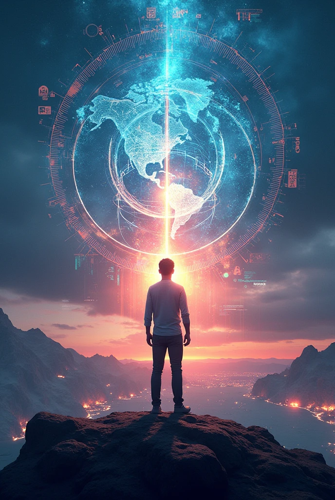 Poster about spreading heroism through new technologies