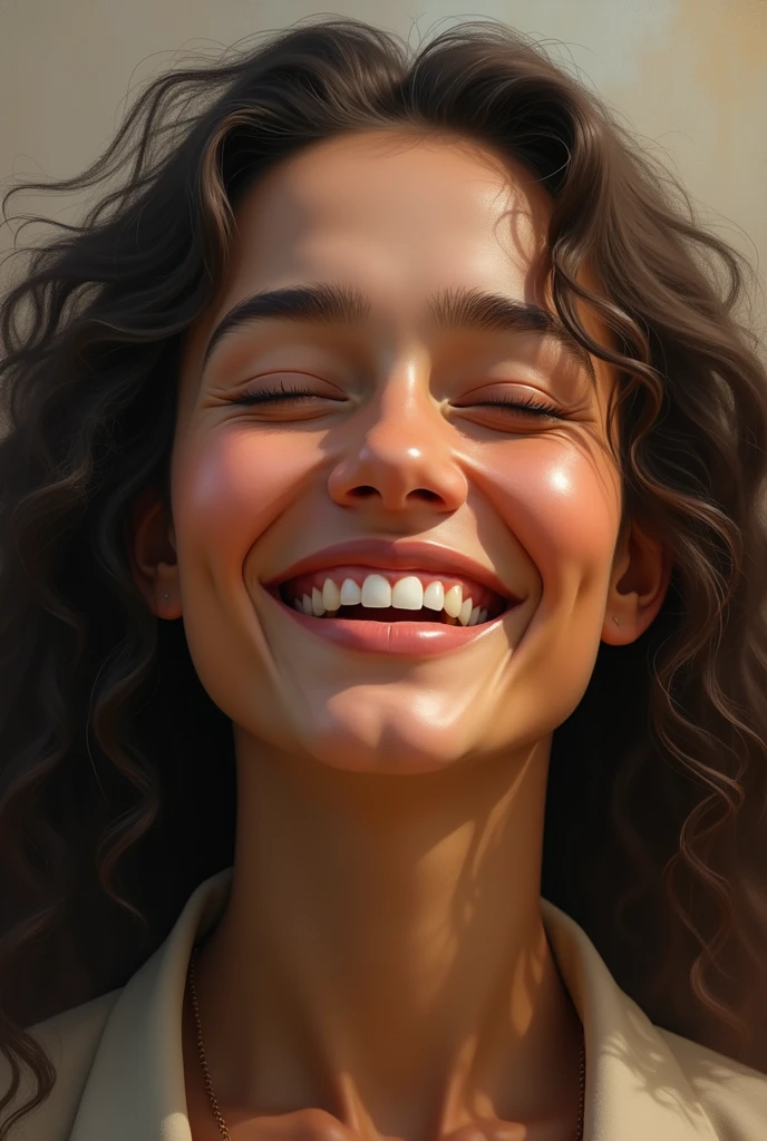 The person's face is filled with joy, peace, and determination, as if they're declaring, "I'm standing on the promises of God, and I won't be shaken!"