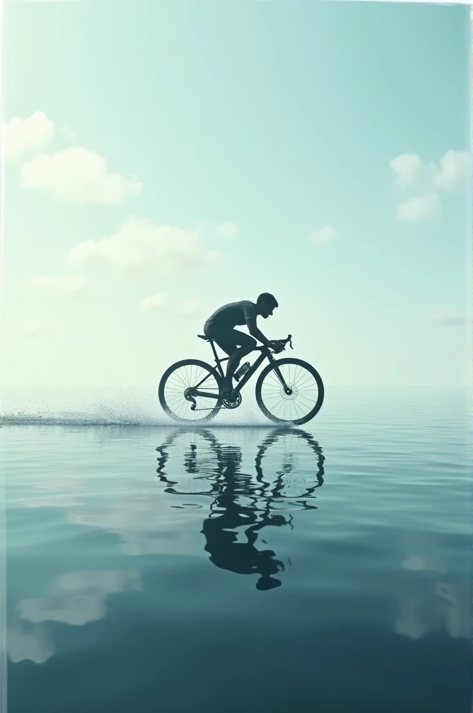 Bike running on water