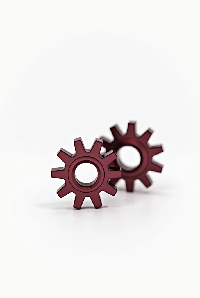 2 gears with a letter V8 infront of the 2 gears with a minimalist style and wine colours with a white background