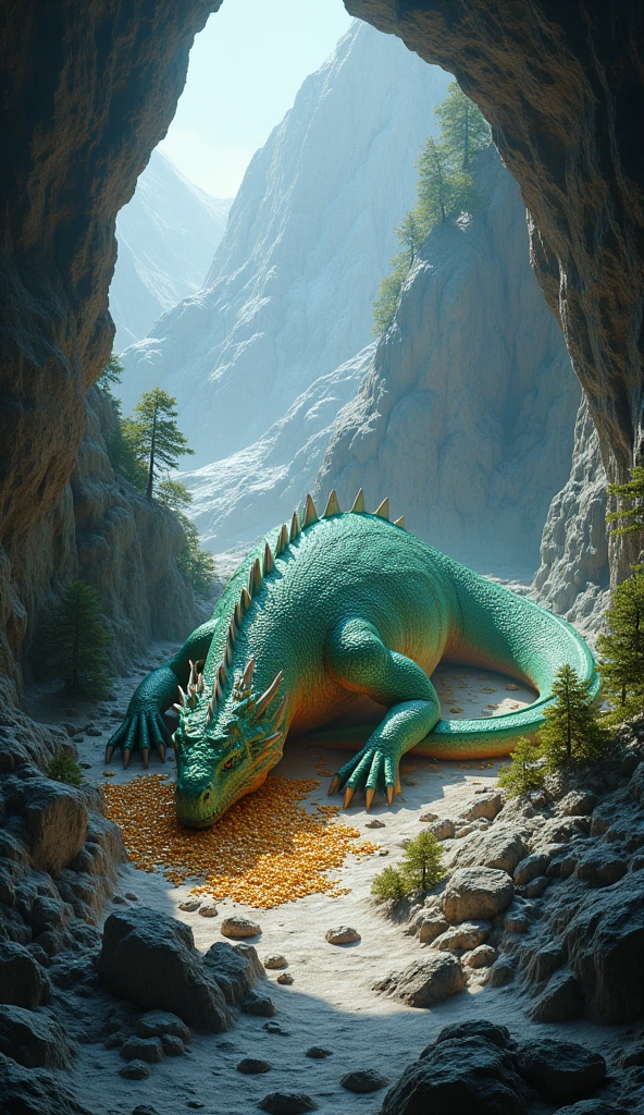 ((((A very obese emerald-colored dragon, dragon facing backwards, Emerald scales, ass up, A lot of poop, Backward composition, feral, on all fours, tail up, anal excessive poop leaking)))), Wild ferocious dragon, Spiky scales all over the body, A glittering silver mane, Very short legs, Screaming facial expression, Roaring dragon face, Backward body, Reptile Eyes, Longitudinal pupils, A body covered with a lot of fat, Abnormally obese head, A lot of fat on the neck, A belly so obese it covers the ground, Fat gap, Abdomen swollen enough to touch the ground, A huge, mountain-like swollen abdomen, Abnormally fat arms, Overweight and flabby legs, A body that seems to be crushed by a huge abdomen, A body that fills the screen, Rubble background, All fours pose, Wet scales all over the body, Soaking wet, ((((feral, three-quarter rear view, duo))))