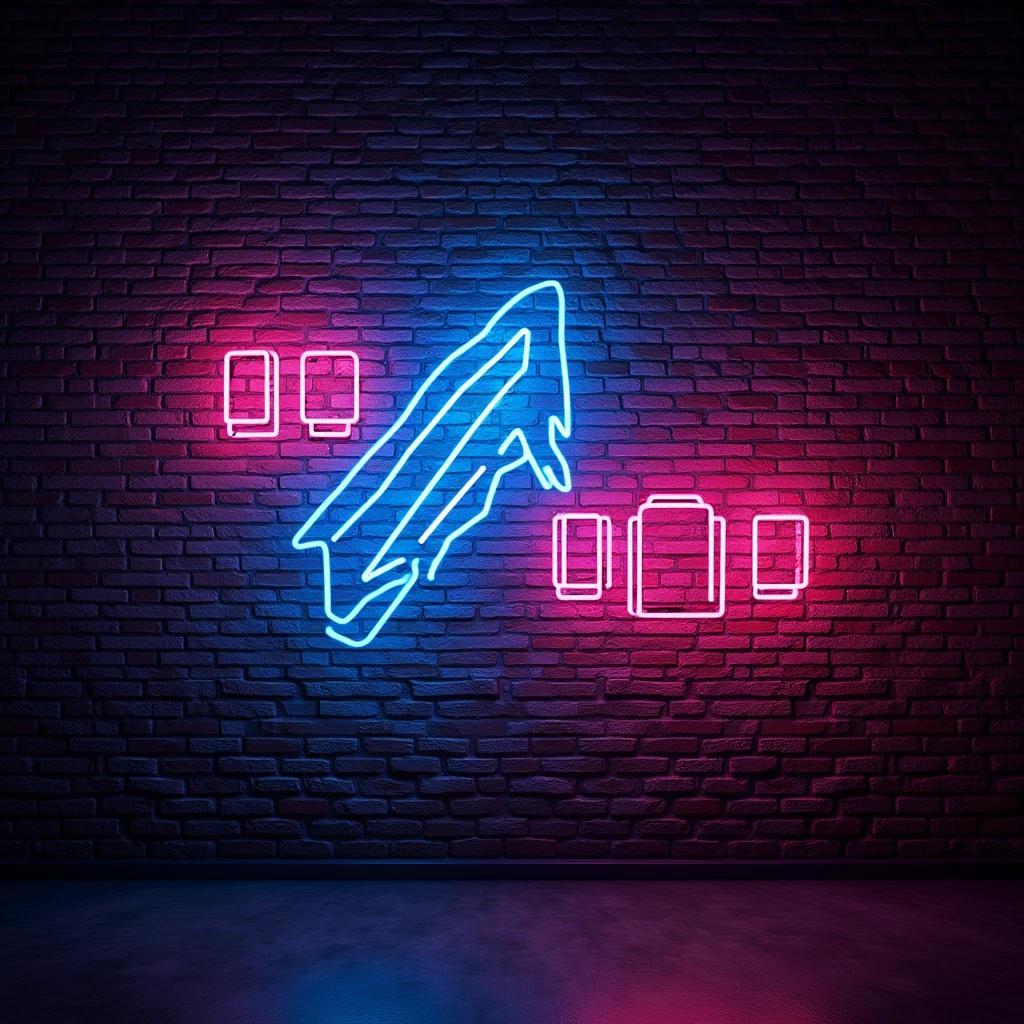 Make a brick wall with dark and little  neon lights and disco lights, don't put any word or letters because I will edit it later