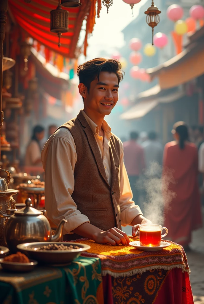 Jungkook selling tea in india