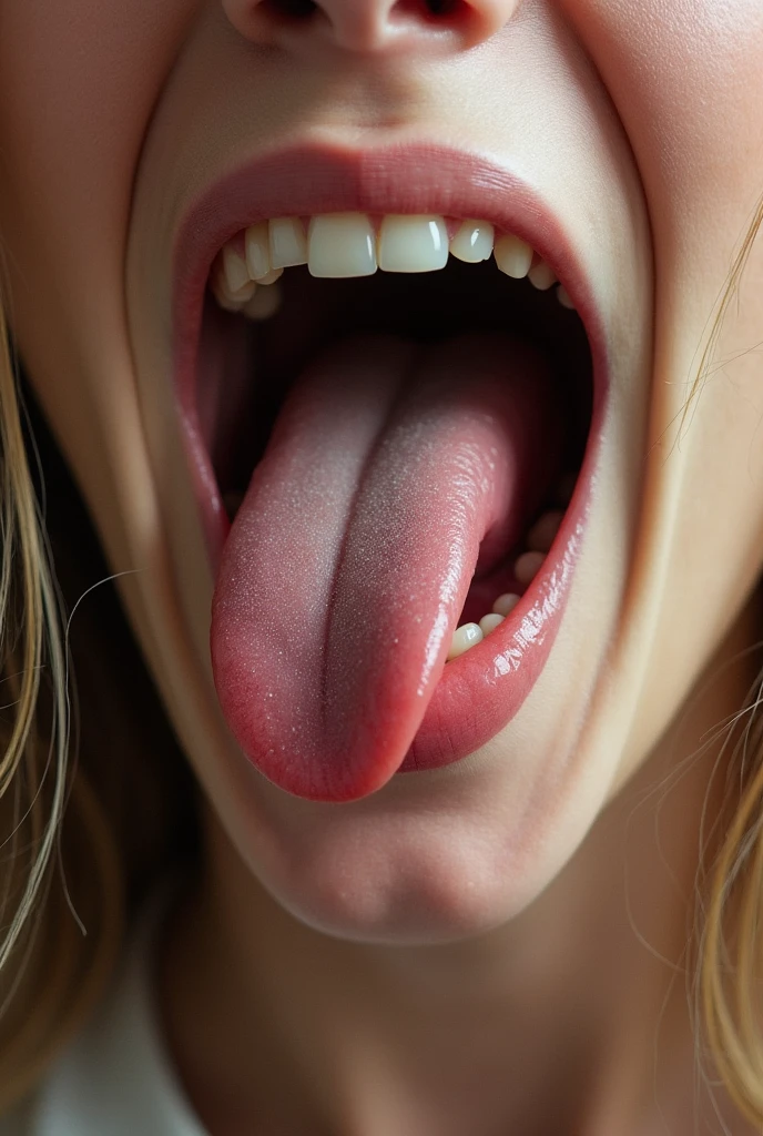 The tongue is not in proportion