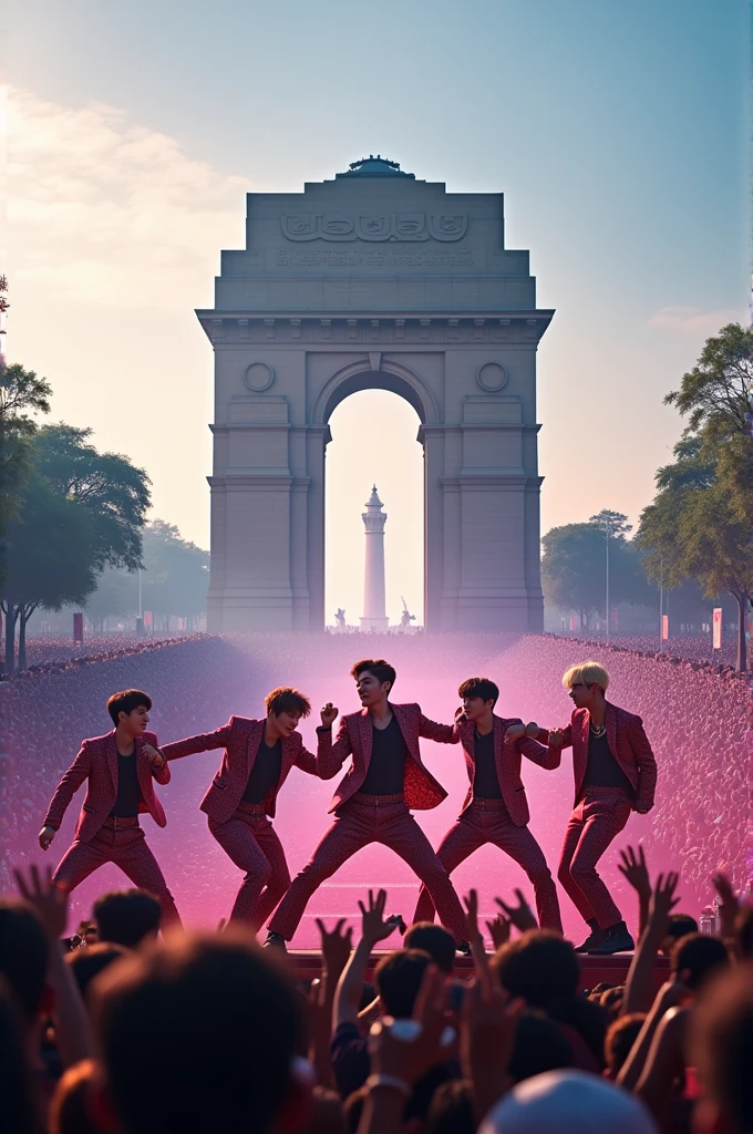 BTS at india gate