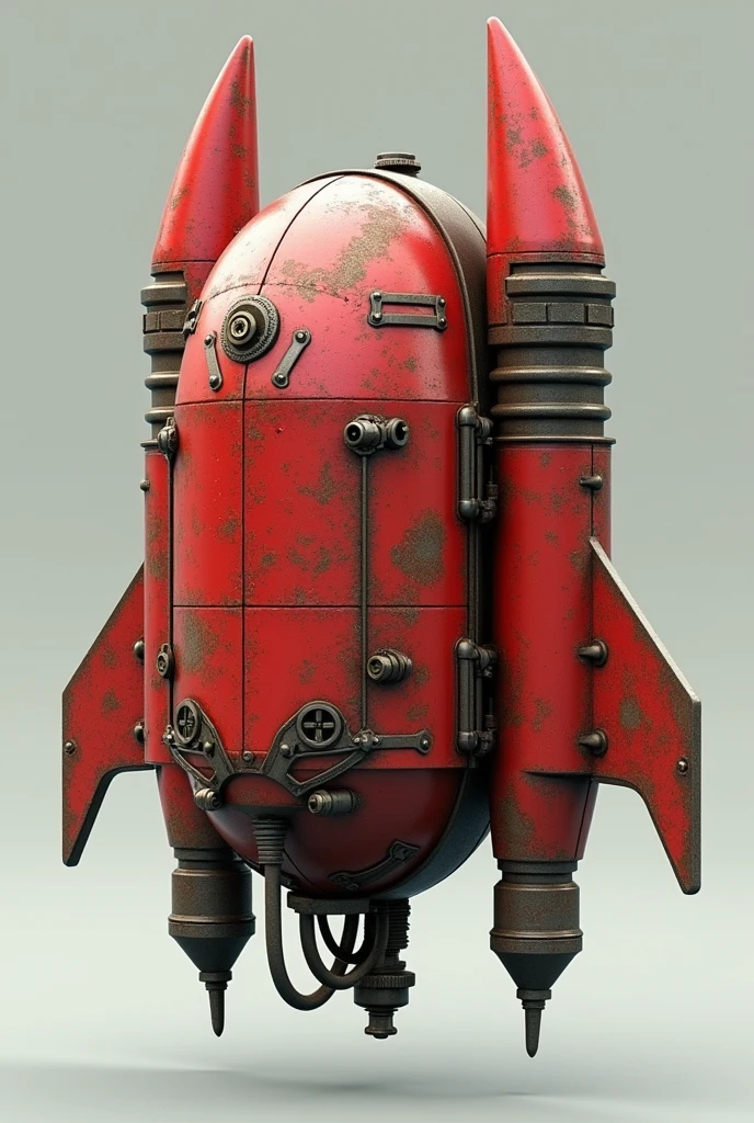 Jetpack model 3D red with white
Worn and rusted 