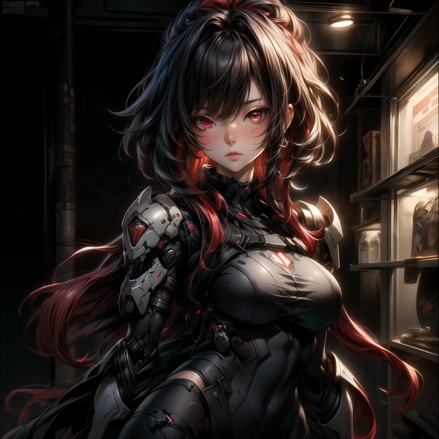 Black,Chiaroscuro, Ray Tracing, light, Cowboy shooting, 8K, Yes, Super Detail, precise, best quality, The award-winning, The award-winning, A high resolution, masterpiece, High Detail,guweiz on artstation pixiv, Hot topics on artstation pixiv, 详细的number概念艺术, author:Yang Jie, 2. 5D CGI anime fantasy artwork,Ultra HD,8K ,Realistic skin texture,Chiaroscuro, Ray Tracing, light, 8K, Yes, Super Detail, precise, best quality, The award-winning, The award-winning, A high resolution, masterpiece, High Detail,In the snow,Clear,masterpiece, best quality, 8K, number, 1 girl, Solitary, stand up, Hair accessories, Red Eyes, Heartless expression, Blood, Mechanical Parts, electric wire, cable, Failure Effect, scary, Science fiction, Futuristic, The background is darker, Neon, Cyberpunk Characters, Surreal, Strange, Disturbing, Creepy, scary, Western Metal,Red Eyes,发Black,Black色長手套,One-piece Pants,leggings,Highlight her graceful figure,将整个身体包裹stand up,Symbiote,((Sexy highlighted)),One-piece Pants,Red Eyes,Venom,发Black,Black色長手套,One-piece Pants,Black色一件,Blood red eyes,best quality, high resolution, Very detailed, Vivid texture, mask, Bangs,wear socks,Tears,被Black色粘液覆盖,huge , Crazy breast swelling, Chest larger than shoulder blades, Big breasts and thin waist,(huge breasts:1.2),Hydrated skin((rogue))((非常huge乳房)),((Grooves reveal original skin))