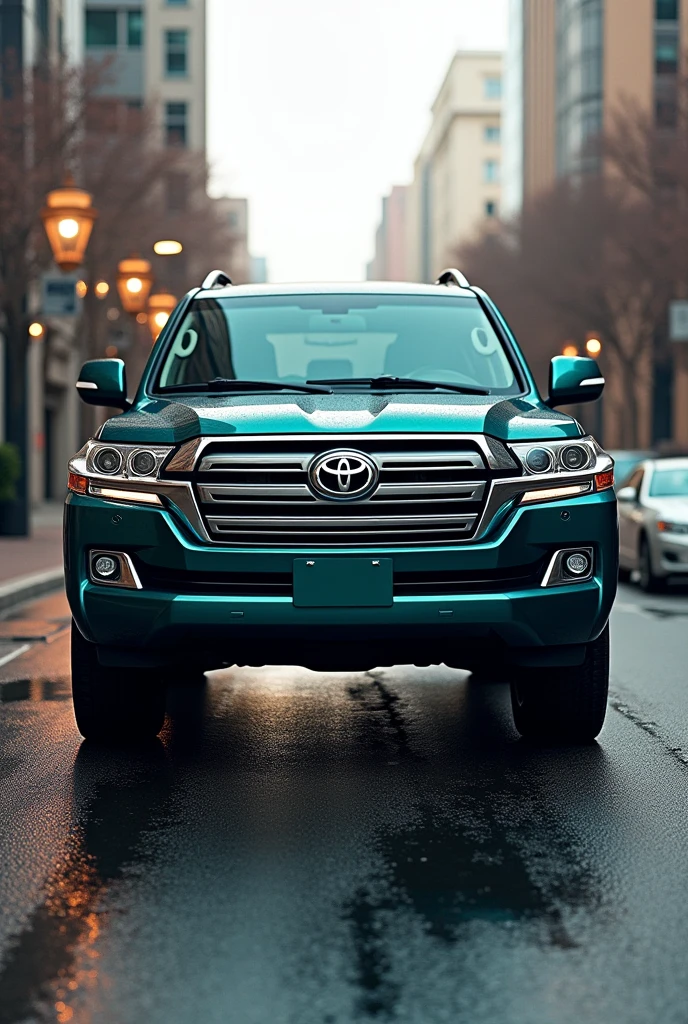 Toyota Land Cruiser, 4.6 L, Let the 2018 model wet asphalt color be Azerbaijan Baku