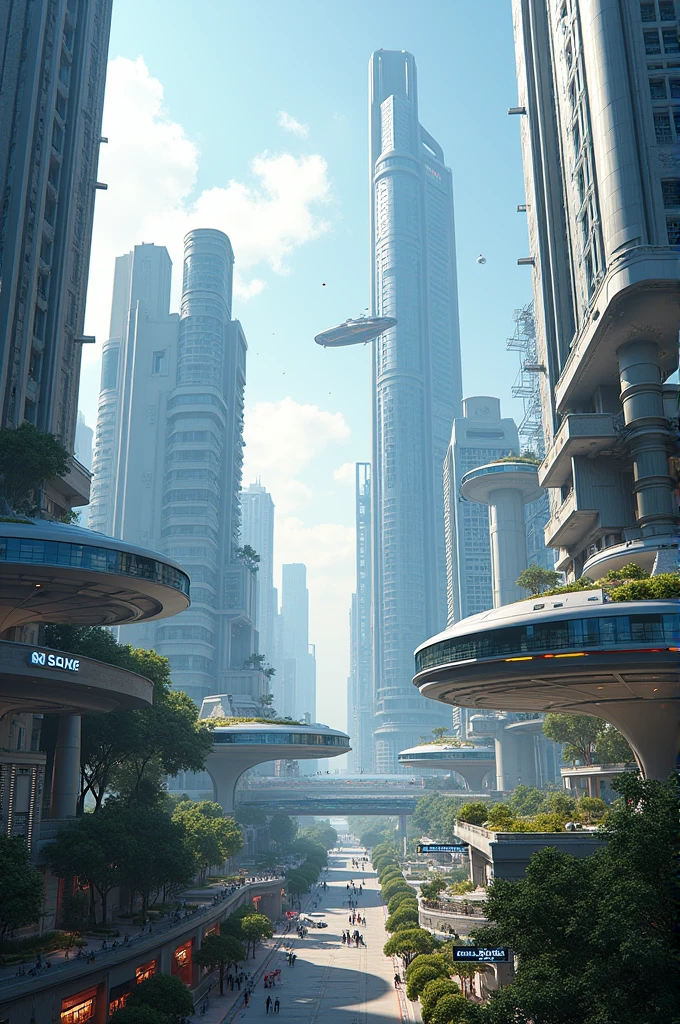 futuristic city