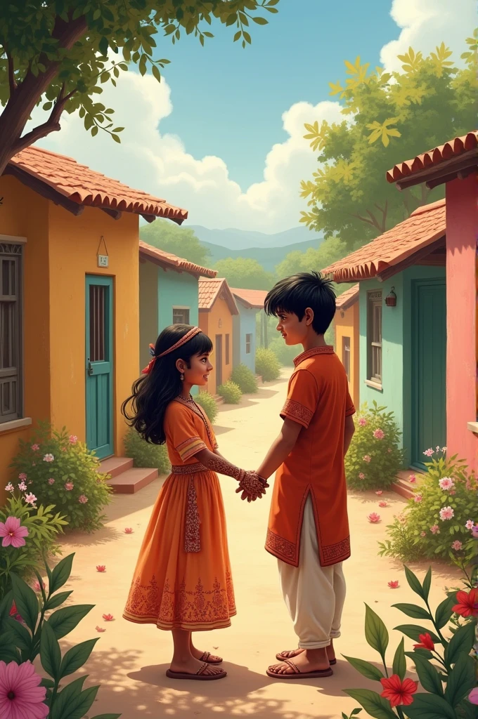First love in Indian Village for girls