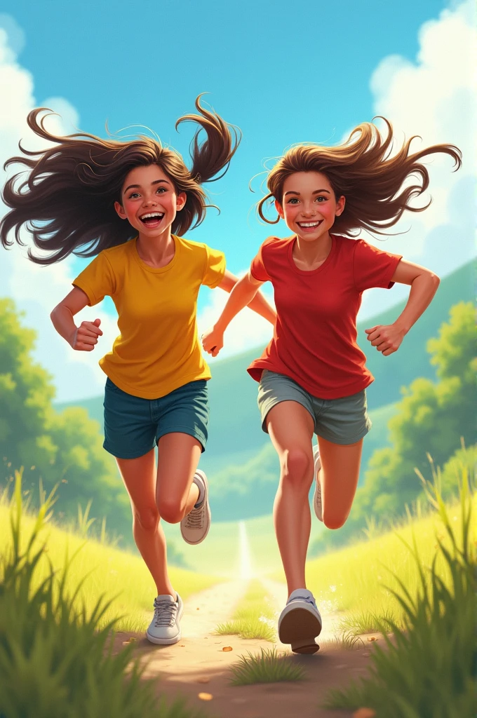 Running girls