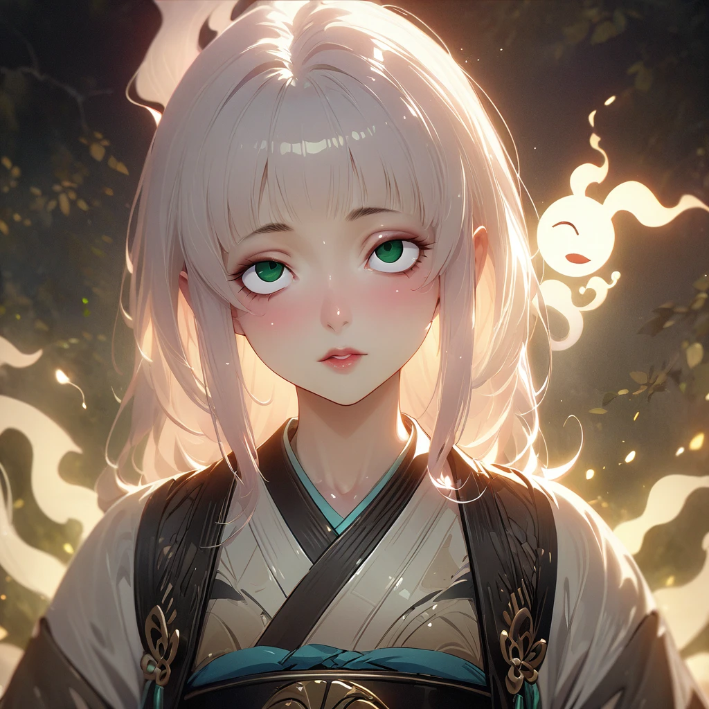 Highest quality、Realistic:1.4)、(Shiny skin)、(nffsw、8k wallpaper、High resolution)、Perfect Anatomy、Cinematic lighting、Physics-Based Marathon、Award-winning、Highly detailed skin、Detailed face to、Eyes with beautiful details、Carl Zeiss 85mm F/1.4、female、((Narrow eyes、Japanese style、悪female(((悪いfemale、cheat、Mysterious spirit))、