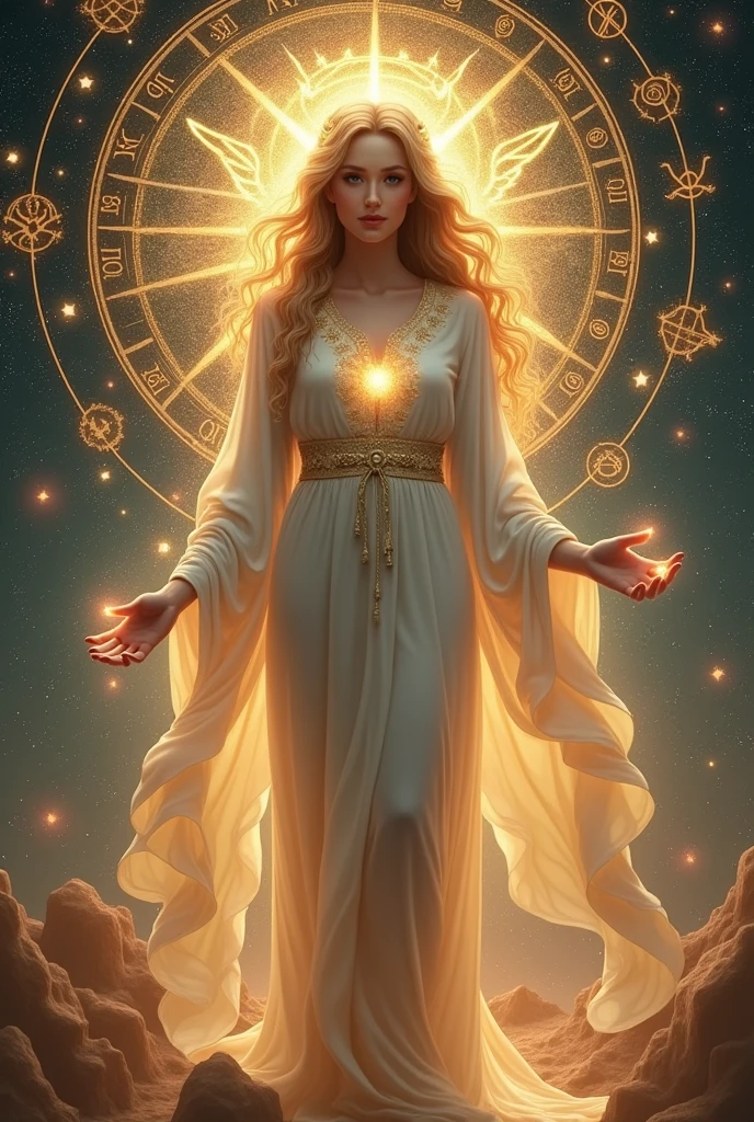 Lovely Goddess Horoscope Facing directly ahead