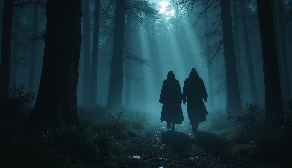 Fade out as they disappear into the night, with the relic’s power safely hidden.