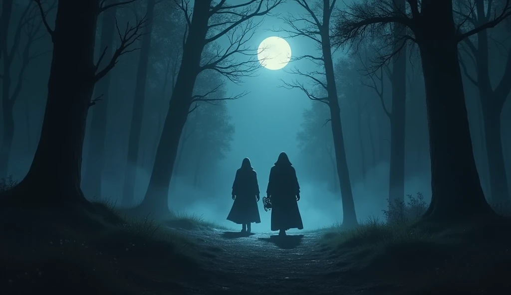 Fade out as they disappear into the night, with the relic’s power safely hidden.