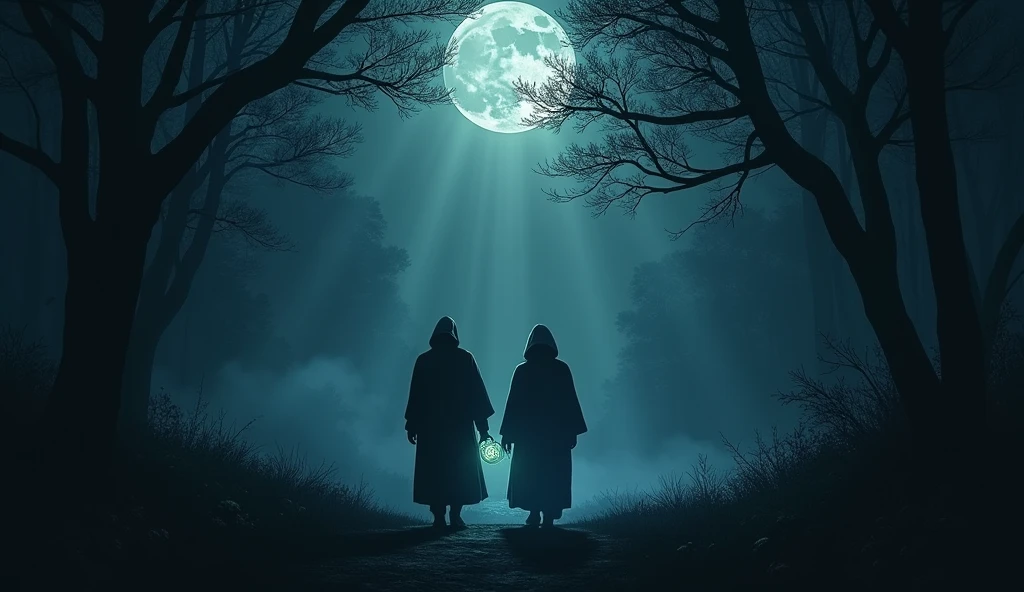 Fade out as they disappear into the night, with the relic’s power safely hidden.