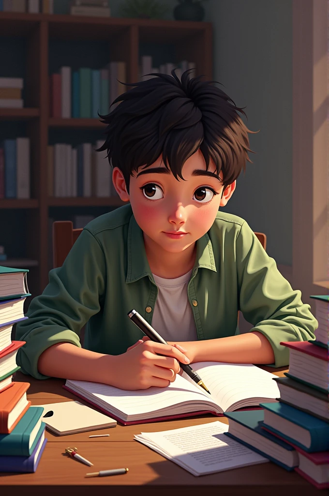 Student with books