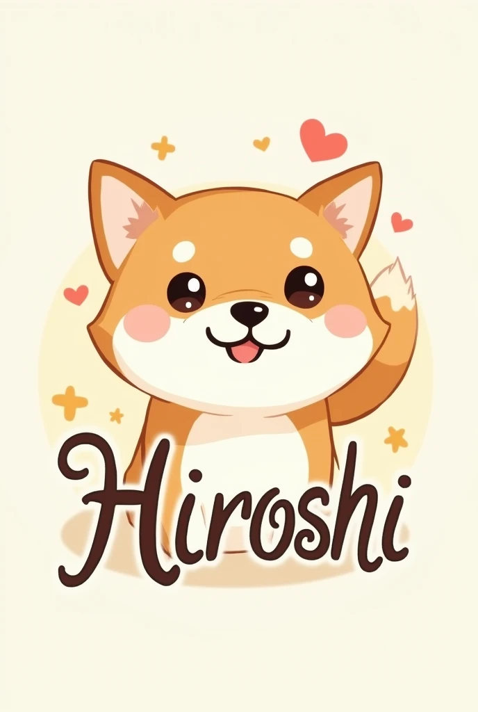 我的班級是Hiroshi班
我們需要一個班級頭像
我想要畫面中有出現耳朵尖尖的Hiroshi美犬
可愛版的Hiroshi美犬
不要太複雜簡約一點
有手繪的感覺
然後旁邊放上「Hiroshi」The artistic word composition is complete and artistic.