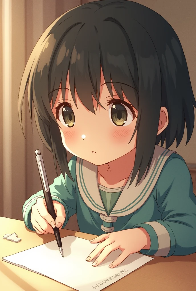 The Arriety character was holding a pen