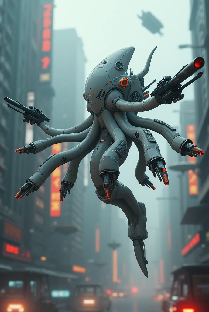 Octopus white super shute with different types of weapon in shute his name isman with styles jet Shute