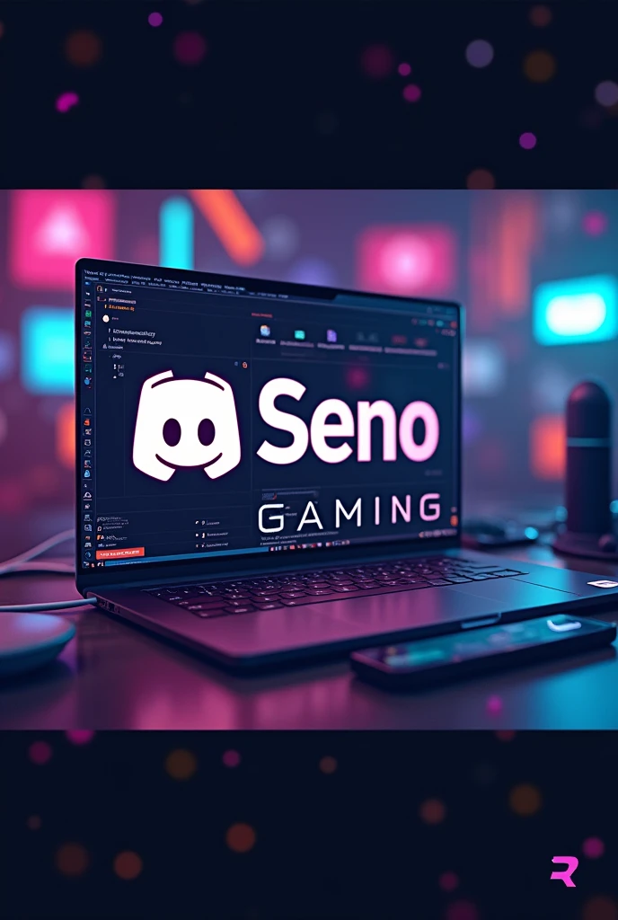 Pictures of Discord server with seno gaming written on them