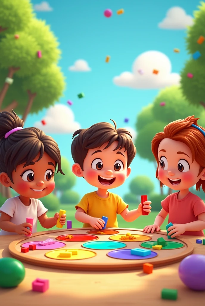 Color Matching: Colorful images cartoon where children match colors to specific objects