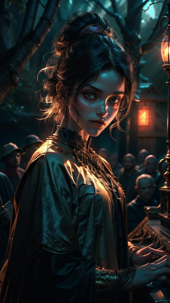 Ember's fur bristled, but he pressed on, his glowing yellow eyes cutting through the darkness. He could hear the whispers now, soft and insidious, beckoning him deeper into the woods. But Ember was not afraid. He knew these voices were not of the